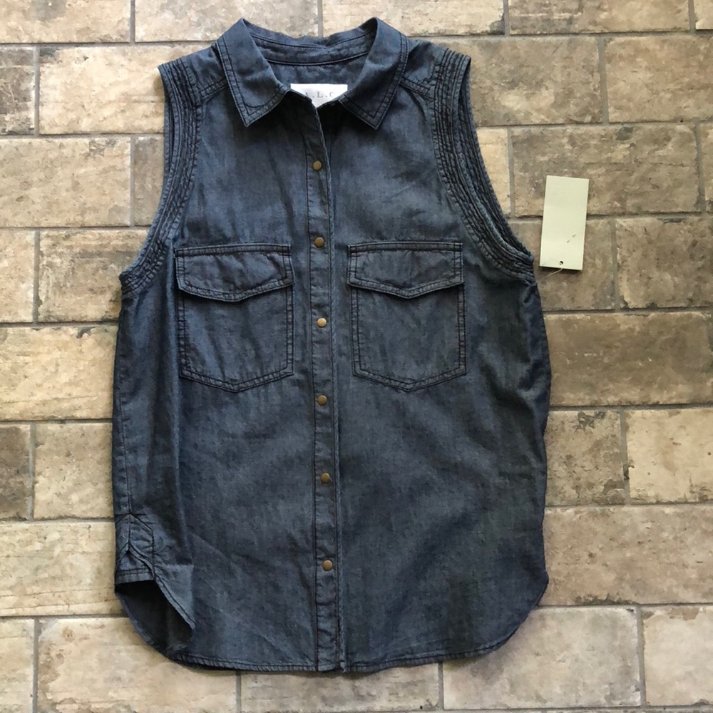 A.L.C. Sleeveless Denim Shirt w/tags